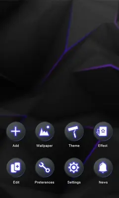 Darkness GOLauncher EX Theme android App screenshot 1