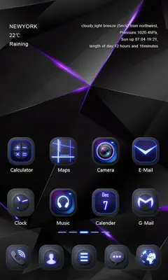 Darkness GOLauncher EX Theme android App screenshot 4