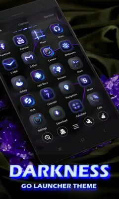 Darkness GOLauncher EX Theme android App screenshot 5